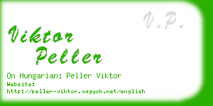 viktor peller business card